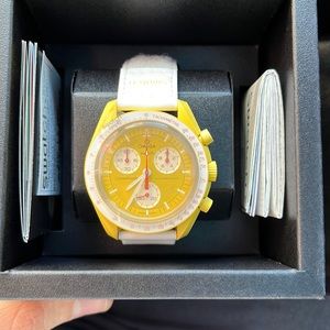 Moonswatch omega swatch mission to the sun brand new in box unworn